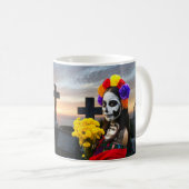 La Calavera Catrina Kaffeetasse (VorderseiteRechts)