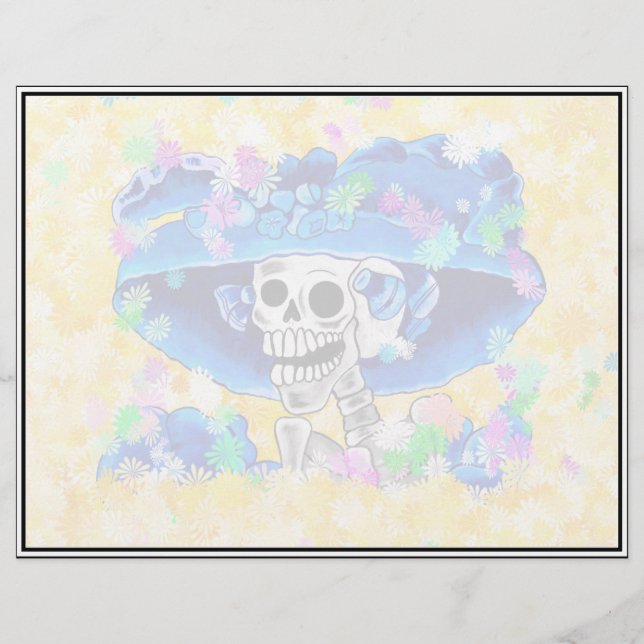 La Calavera Catrina - Laughing Skeleton Woman (Vorderseite)