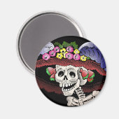 La Calavera Catrina [magnet] Magnet (Vorderseite/Rückseite)