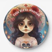 🌹 La Calavera Catrina: 🌹 Pappteller (Vorderseite)