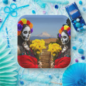 La Calavera Catrina Pappteller (Party)