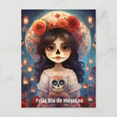 🌹 La Calavera Catrina: 🌹 Postkarte (Vorderseite)