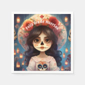 🌹 La Calavera Catrina: 🌹 Serviette (Vorderseite)