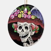 La Calavera Catrina [Verzierung] Keramik Ornament (Links)