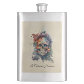 La Calavera Hermosa, Brauch Flachmann (Vorderseite)