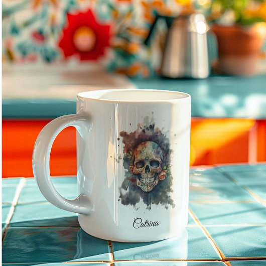 La Calavera Hermosa, Brauch Kaffeetasse