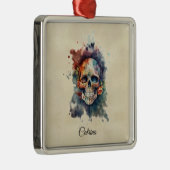 La Calavera Hermosa, Brauch Ornament Aus Metall (Rechts)