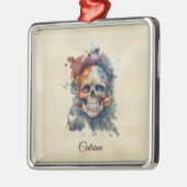 La Calavera Hermosa, Brauch Ornament Aus Metall (Links)