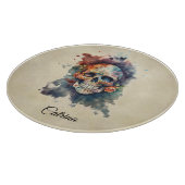 La Calavera Hermosa, Brauch Schneidebrett (Ecke)