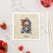 La Calavera Hermosa, Brauch Serviette (Beispiel)