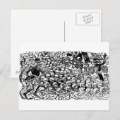 La Calavera Revuelta von José Guadalupe Posada Postkarte (Vorne/Hinten)
