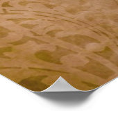 La Calavera von Jose Posada (Grunge tan) Poster (Ecke)