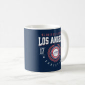 LA California City Traveller Sports Style Navy Kaffeetasse (VorderseiteRechts)