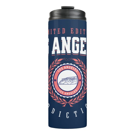 LA, California City Traveller Sports Style Thermosbecher (Vorderseite)