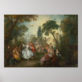La Camargo Dancing - Nicolas Lancret Kunst - Kunst Poster