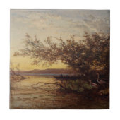 La Camargue, Coucher De Soleil - Félix Ziem Fliese (Vorderseite)