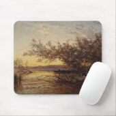 La Camargue, Coucher De Soleil - Félix Ziem Mousepad (Mit Mouse)