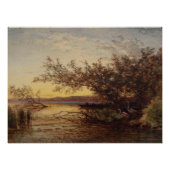 La Camargue, Coucher De Soleil - Félix Ziem Poster (Vorderseite)