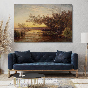 La Camargue, Coucher De Soleil - Félix Ziem Poster