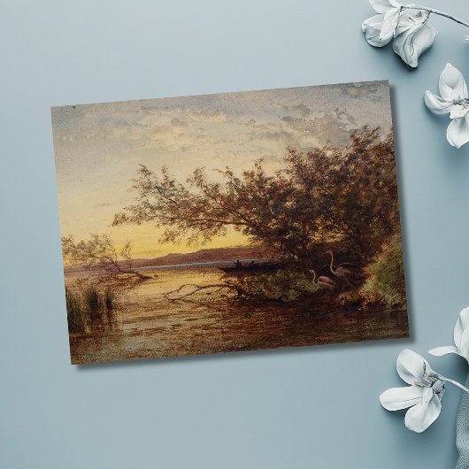 La Camargue, Coucher De Soleil - Félix Ziem Postkarte