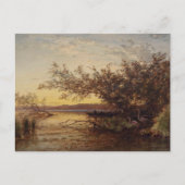 La Camargue, Coucher De Soleil - Félix Ziem Postkarte (Vorderseite)