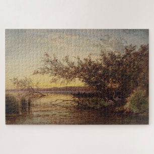 La Camargue, Coucher De Soleil - Félix Ziem Puzzle
