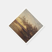 La Camargue, Coucher De Soleil - Félix Ziem Serviette (Ecke)