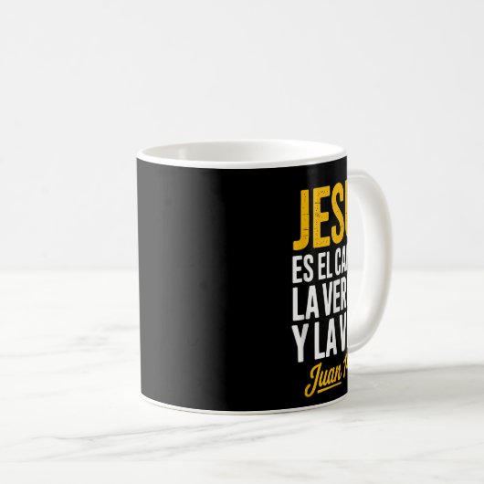 La Camisa De Jesus En Espanol Christian Spanish Kaffeetasse (VorderseiteRechts)
