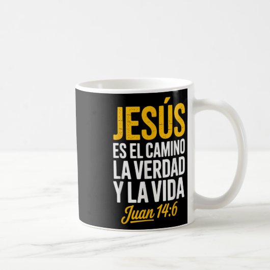 La Camisa De Jesus En Espanol Christian Spanish Kaffeetasse (Rechts)