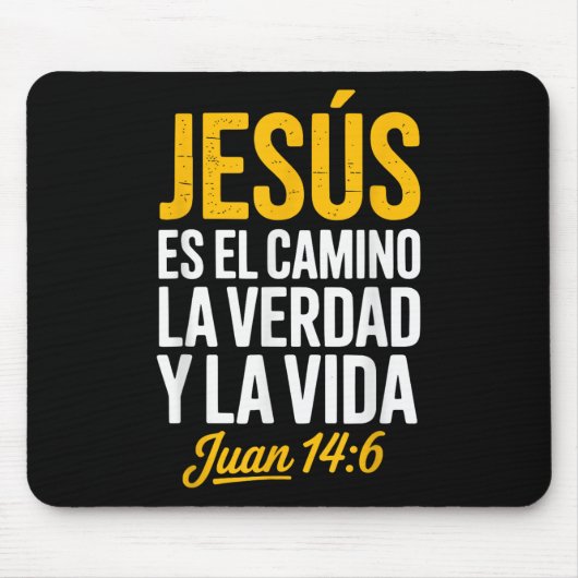 La Camisa De Jesus En Espanol Christian Spanish Mousepad (Vorne)