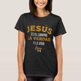 La Camisa de Jesus en Espanol Christlich Spanisch T-Shirt