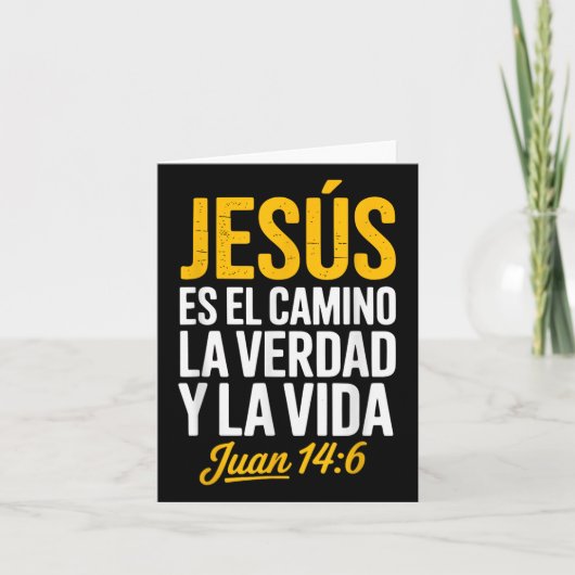 La Camisa De Jesus Espanol Christlich Spanisch Karte (Vorderseite)