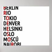 La Casa de Papel - Städte Poster (Vorne)