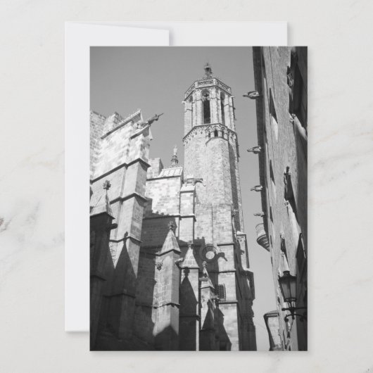 La Catedral Gargoyle Invitation (Barcelona, Spanie Einladung (Vorderseite)