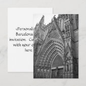 La Catedral Invite (Barcelona, Spanien) Einladung (Vorne/Hinten)
