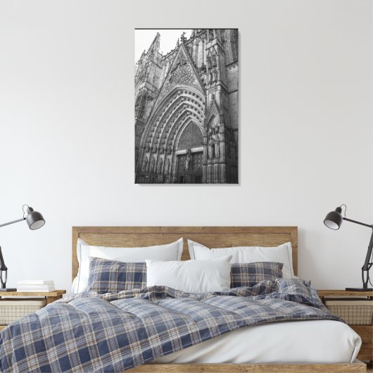 La Catedral Wrapped Canvas Foto Print (Barcelona) Leinwanddruck (Insitu (Schlafzimmer))