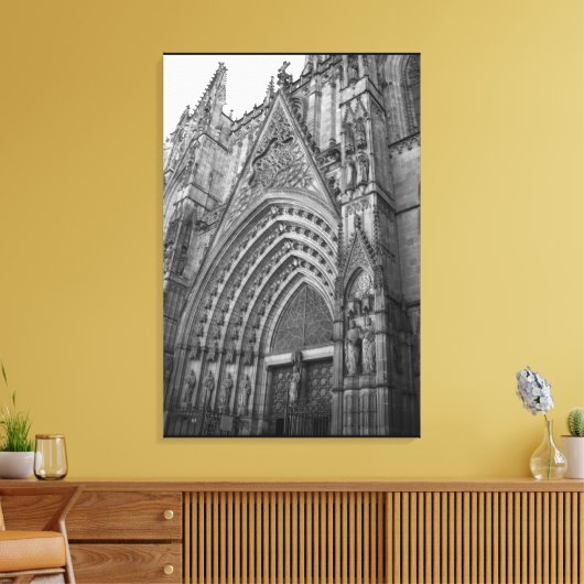 La Catedral Wrapped Canvas Foto Print (Barcelona) Leinwanddruck (Insitu (Wohnzimmer))