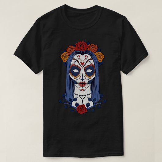 La Catrina Azul T-Shirt (Design vorne)