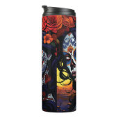 La Catrina Calavera Tag des Toten Halloween Thermosbecher (Nach rechts gedreht)