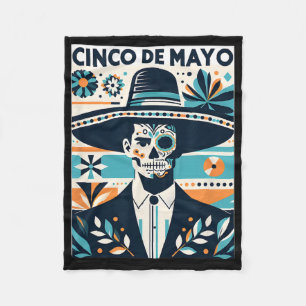 La Catrina Cinco De Mayo Herrliche Fiesta Fleecedecke