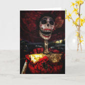 La Catrina de Rojo Day der toten Karte (Gelbe Blume)