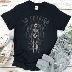 La Catrina des Tages der Toten Los Muertos Gothic T-Shirt