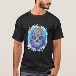 La Catrina Design Tätowierung Maske Zuckerhut Wass T-Shirt