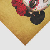 La Catrina - Dia de Los Muertos Girl Seidenpapier (Ausschnitt)