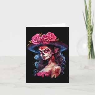 La Catrina Dia De Los Muertos Mexikanischer Tag de Karte