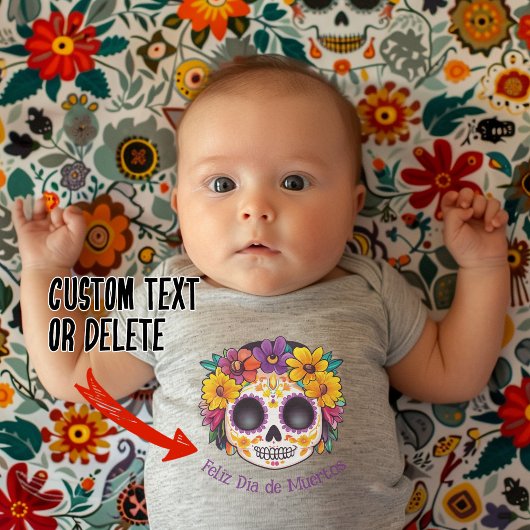 🌹 La Catrina Dia de Muertos 🌹 Baby Strampler