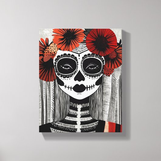 La Catrina Leinwanddruck (Vorderseite)