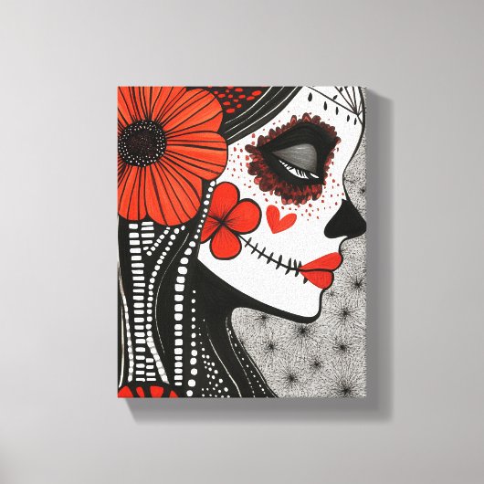 La Catrina Leinwanddruck (Vorderseite)