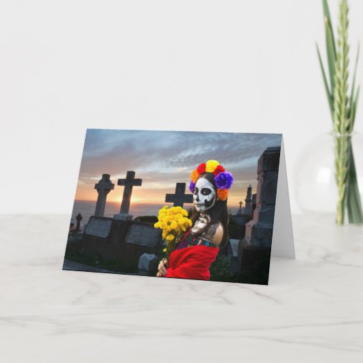 La Catrina Party Einladung. Karte (Vorderseite)