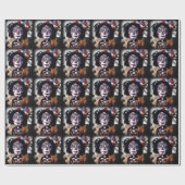 La Catrina ruft den Geist der Vorfahren hervor Geschenkpapier (Flach)